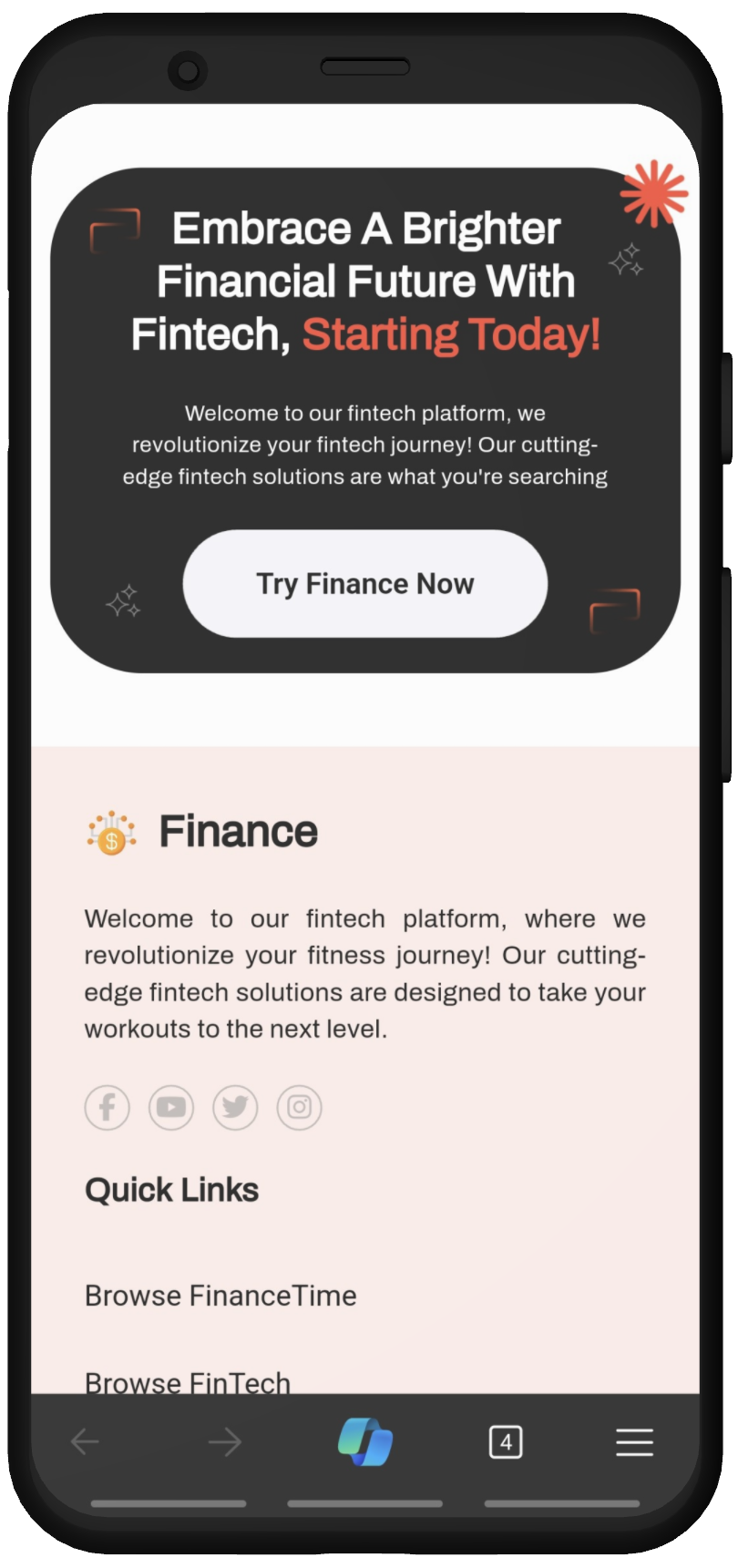 Mobile Footer